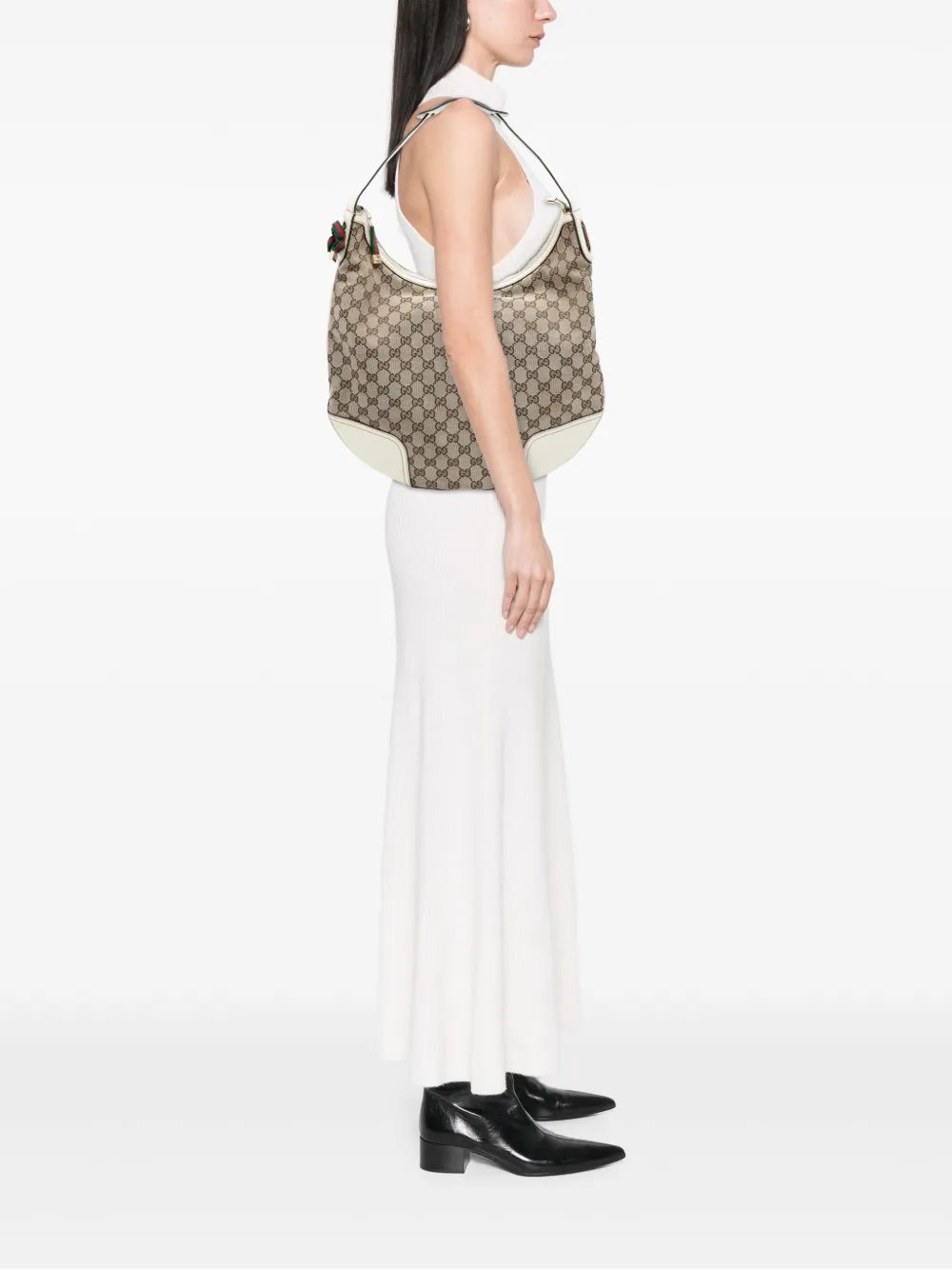 Gucci Pre Owned 2016 2025 Large Gg Canvas Princy Hobo Bag — Same as shown — Size One Size — Side View