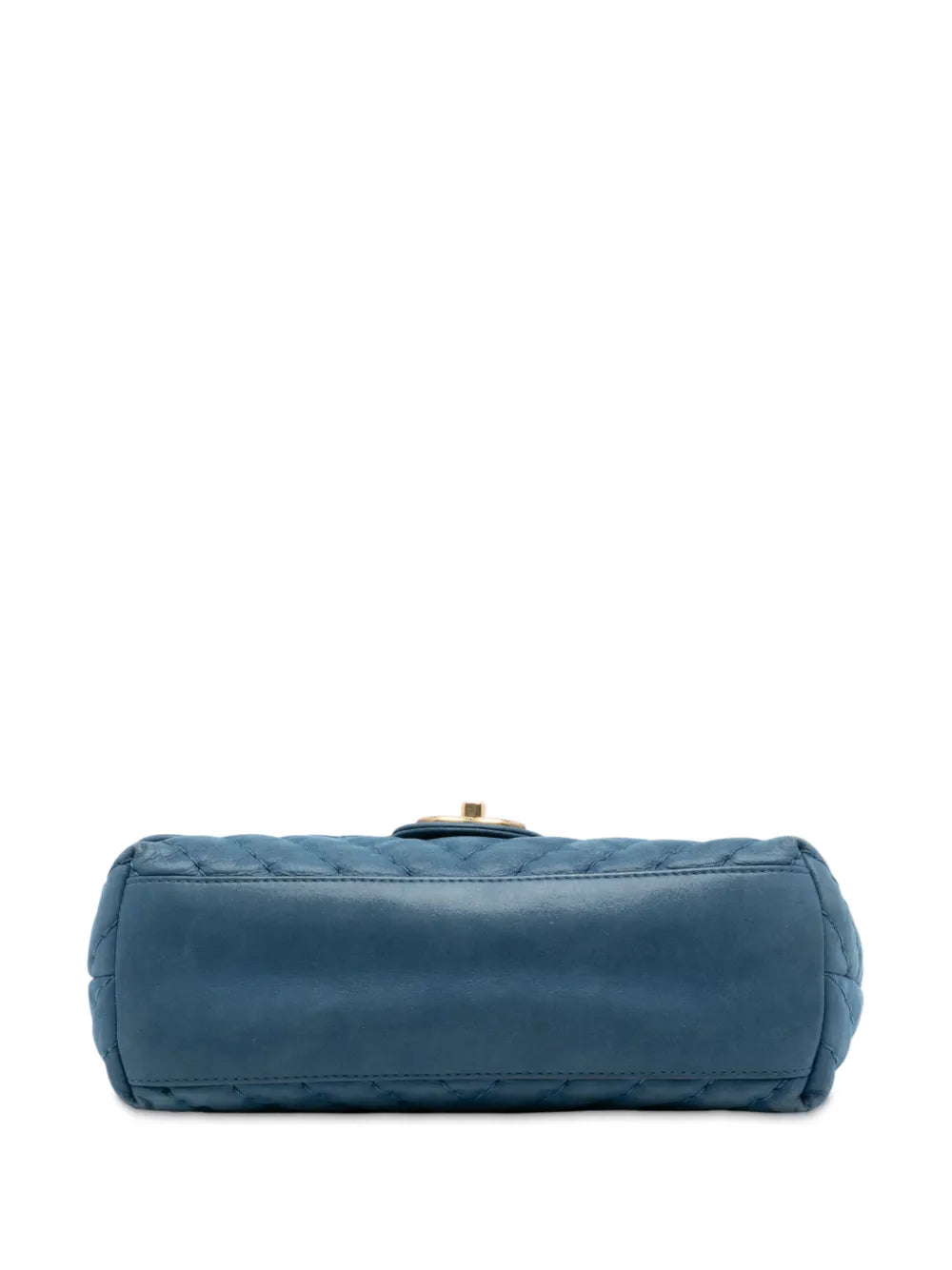 Chanel Pre Owned 2010 2011 Medium Chevron Iridescent Calfskin Surpique Flap Shoulder Bag — Same as shown — Size One Size — Top View