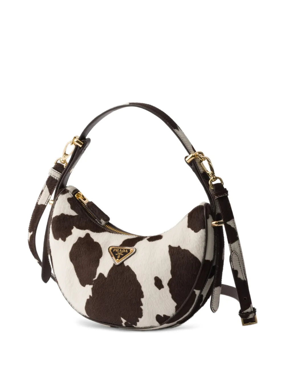 Prada Mini Arque Printed Leather Shoulder Bag — Same as shown — Size One Size — Back View