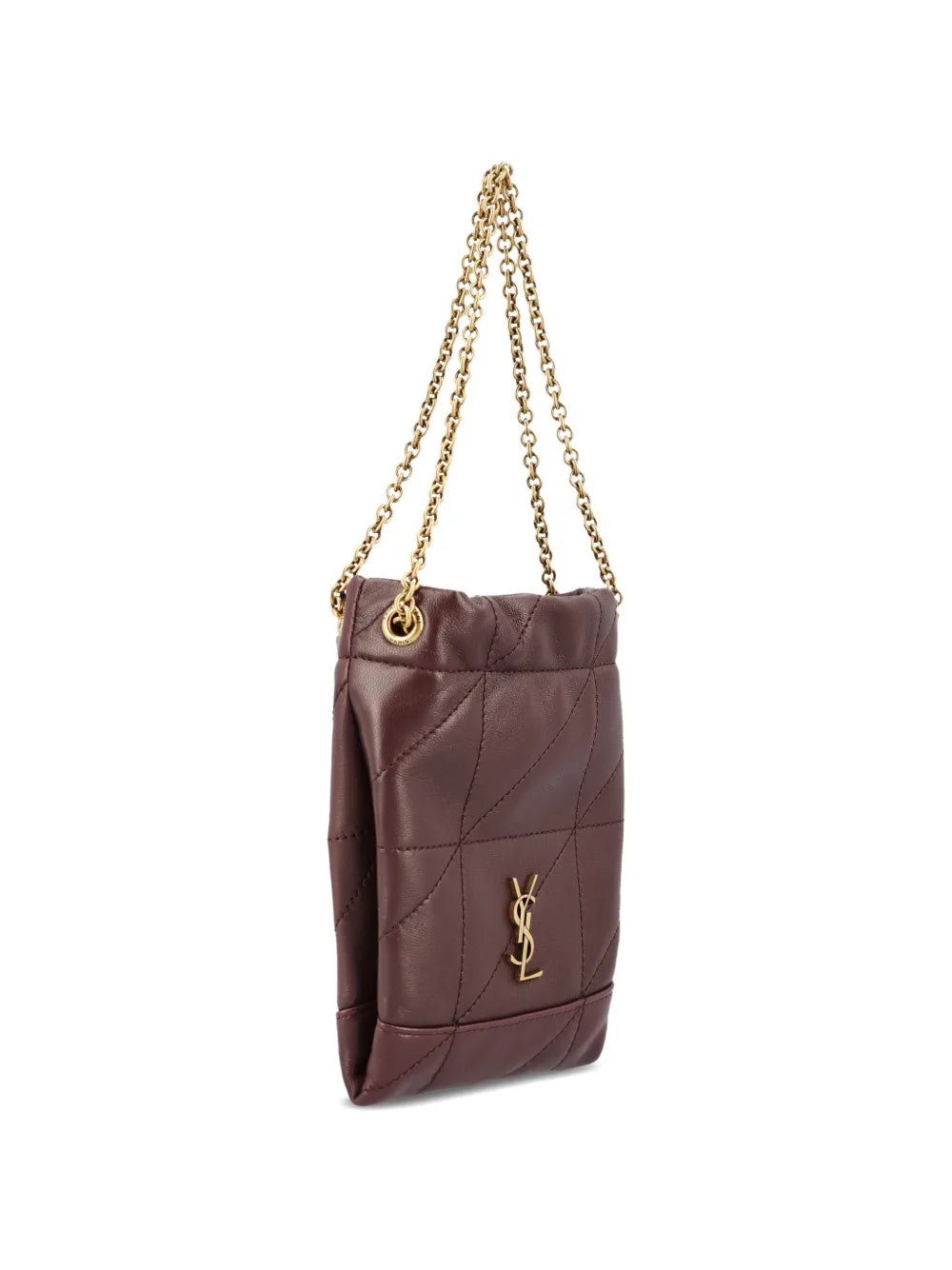 Saint Laurent Quilted Cassandre Shoulder Bag — Same as shown — Size One Size — Back View