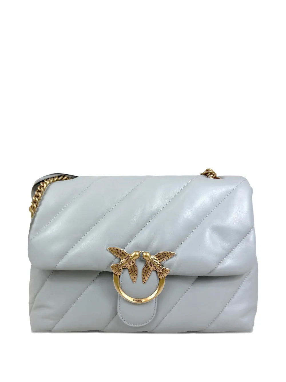 Pinko Quilted Chain Strap Shoulder Bag — Same as shown — Size One Size — Front View