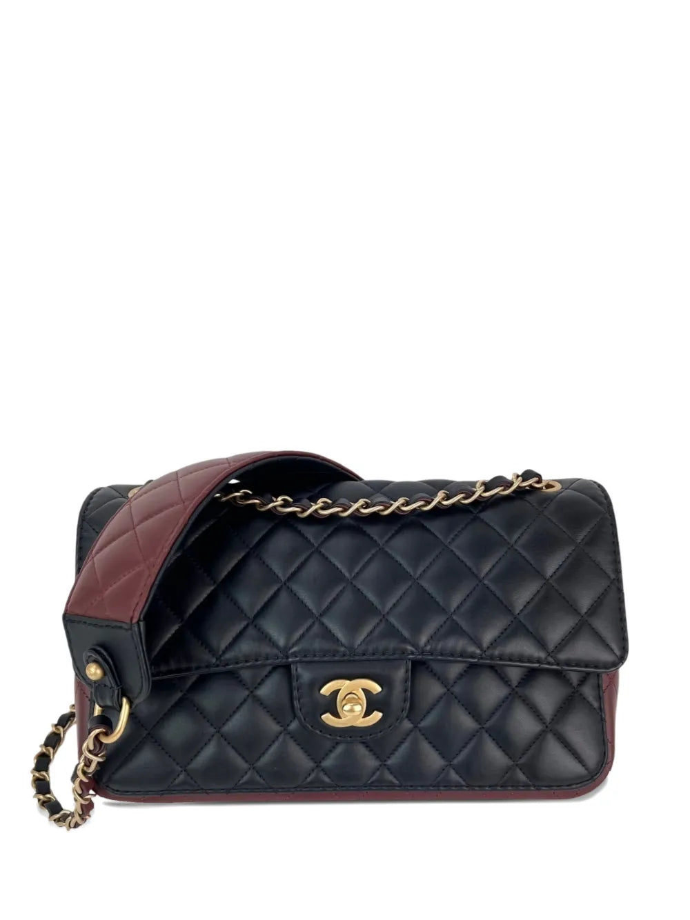 Chanel Pre Owned Chain Strap Logo Detail Shoulder Bag — Same as shown — Size One Size — Front View