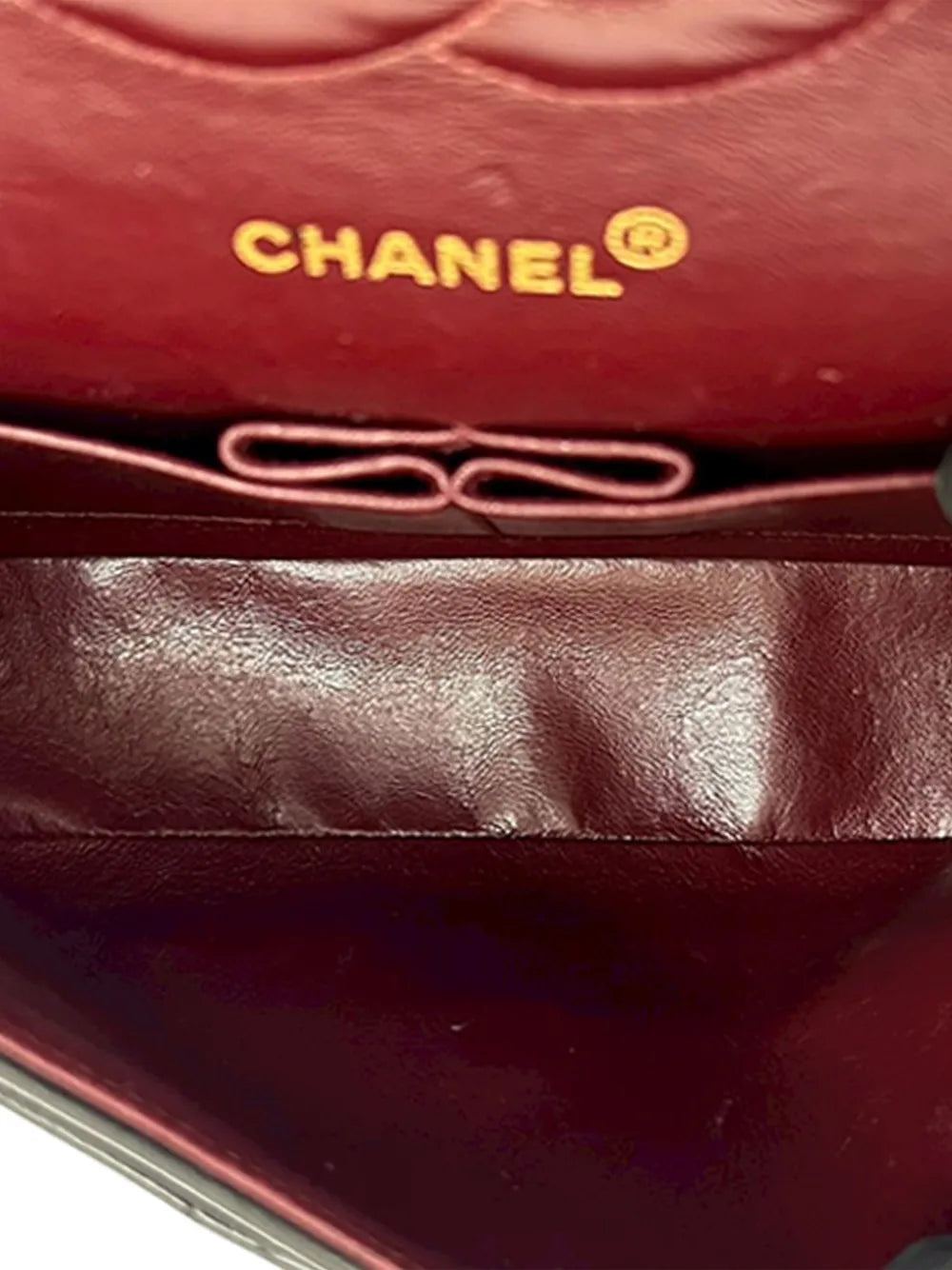 Chanel Pre Owned 1991 1994 Medium Classic Lambskin Double Flap Shoulder Bag — Same as shown — Size One Size — Detail View