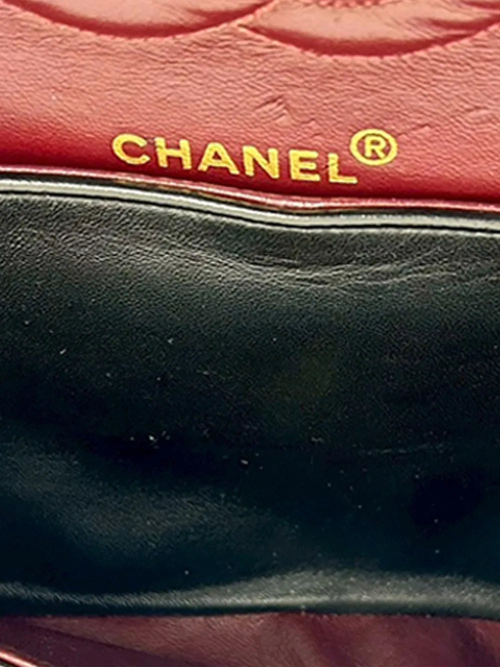 Chanel Pre Owned 1991 1994 Medium Classic Lambskin Double Flap Shoulder Bag — Same as shown — Size One Size — Top View