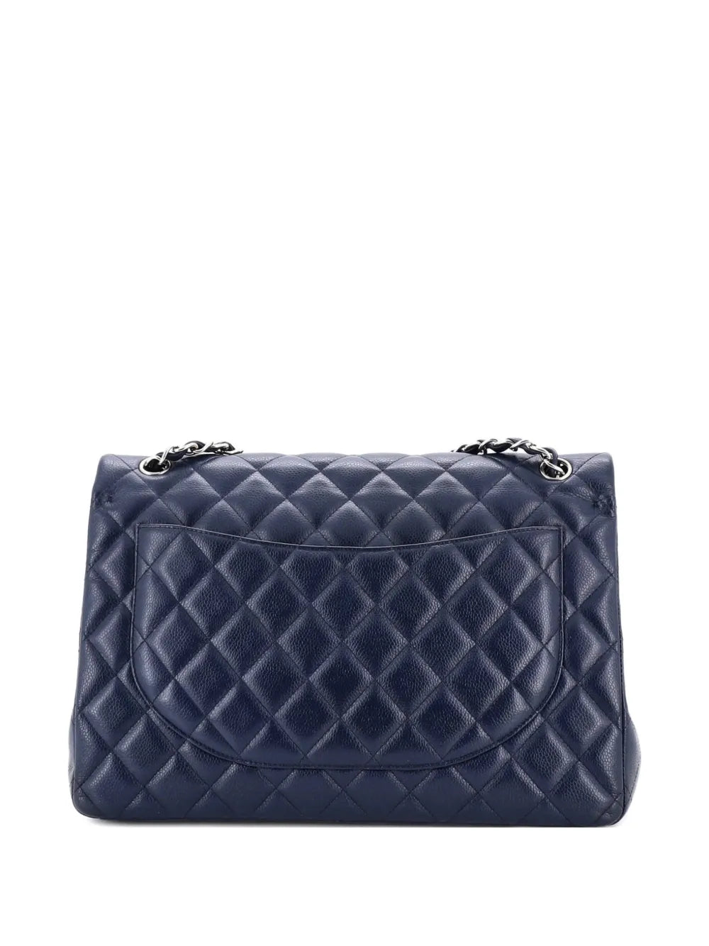 Chanel Pre Owned Classic Double Flap Bag Quilted Caviar Maxi Shoulder Bag — Same as shown — Size One Size — Side View