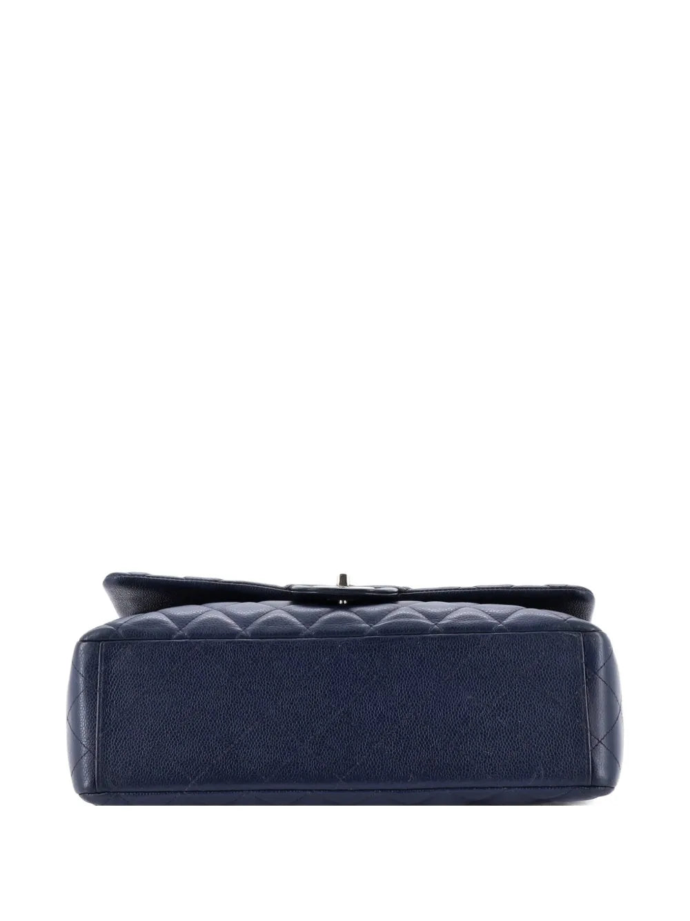 Chanel Pre Owned Classic Double Flap Bag Quilted Caviar Maxi Shoulder Bag — Same as shown — Size One Size — Top View