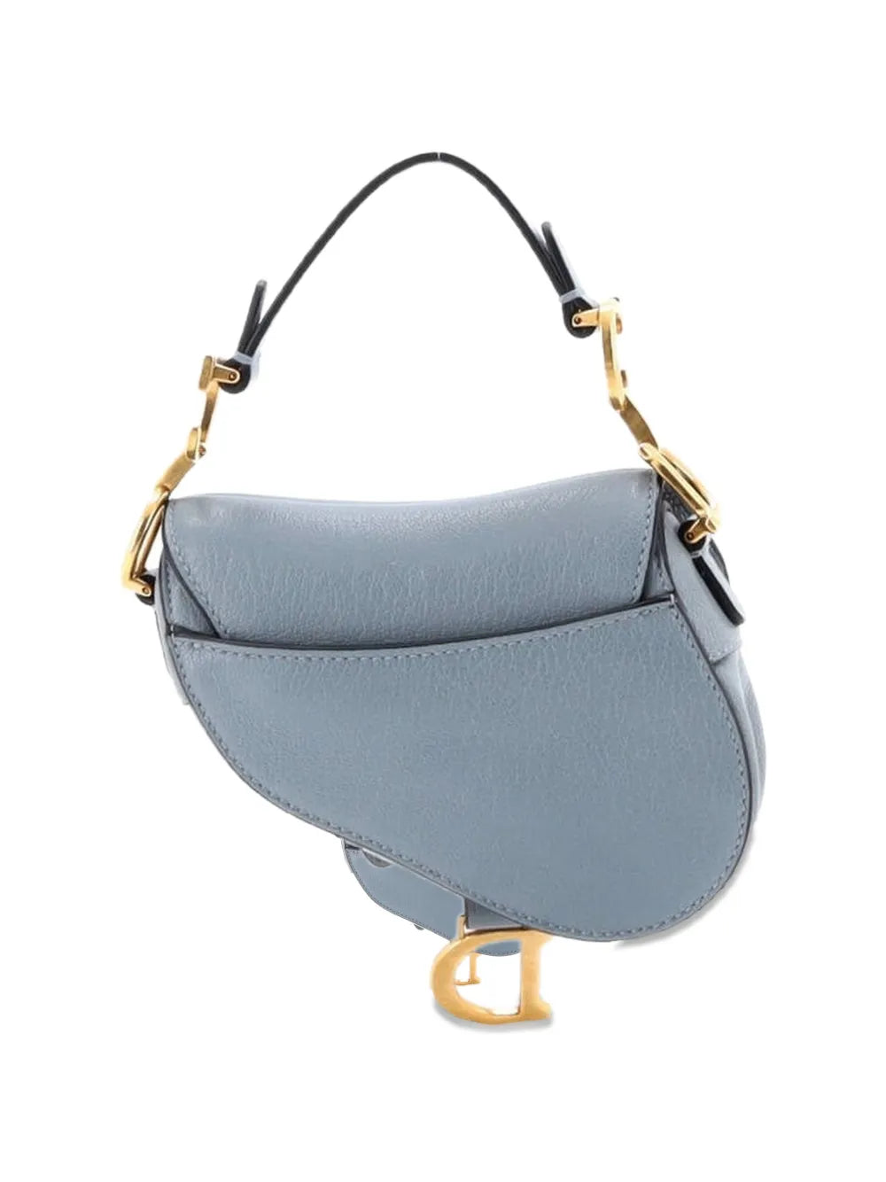 Christian Dior Pre Owned Saddle Handbag With Strap Leather Micro Shoulder Bag — Same as shown — Size One Size — Side View