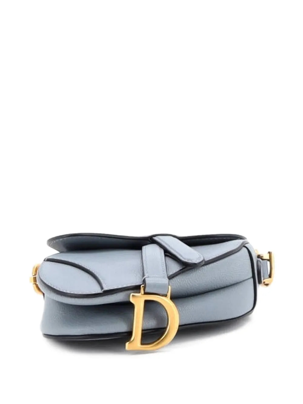 Christian Dior Pre Owned Saddle Handbag With Strap Leather Micro Shoulder Bag — Same as shown — Size One Size — Top View