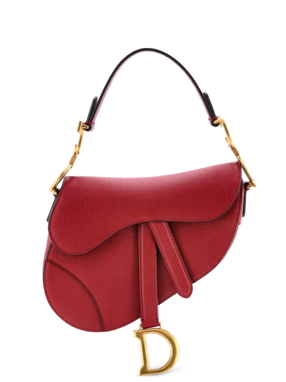Christian Dior Pre Owned Saddle Handbag Leather Mini Shoulder Bag — Same as shown — Size One Size — Front View