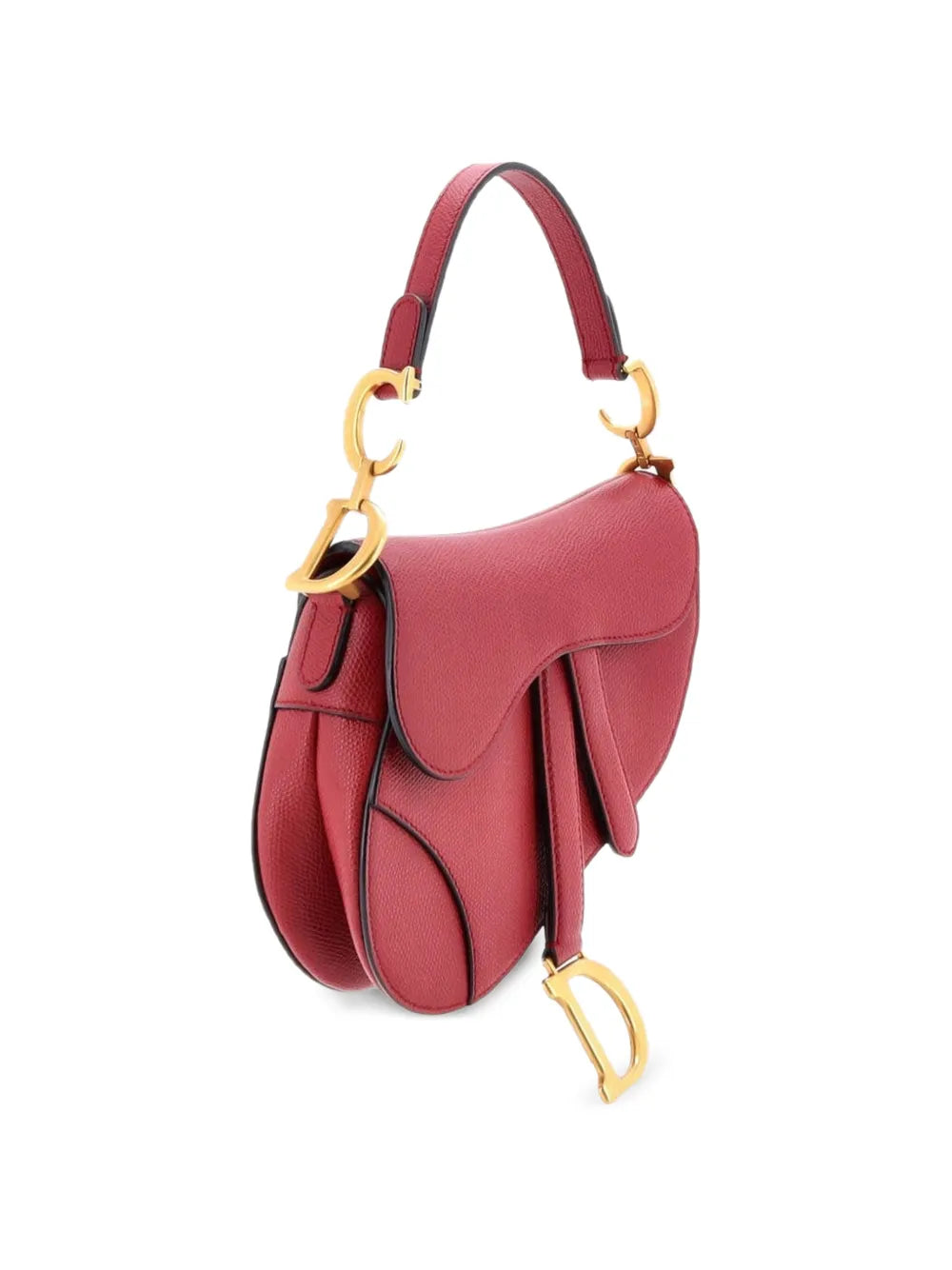 Christian Dior Pre Owned Saddle Handbag Leather Mini Shoulder Bag — Same as shown — Size One Size — Back View