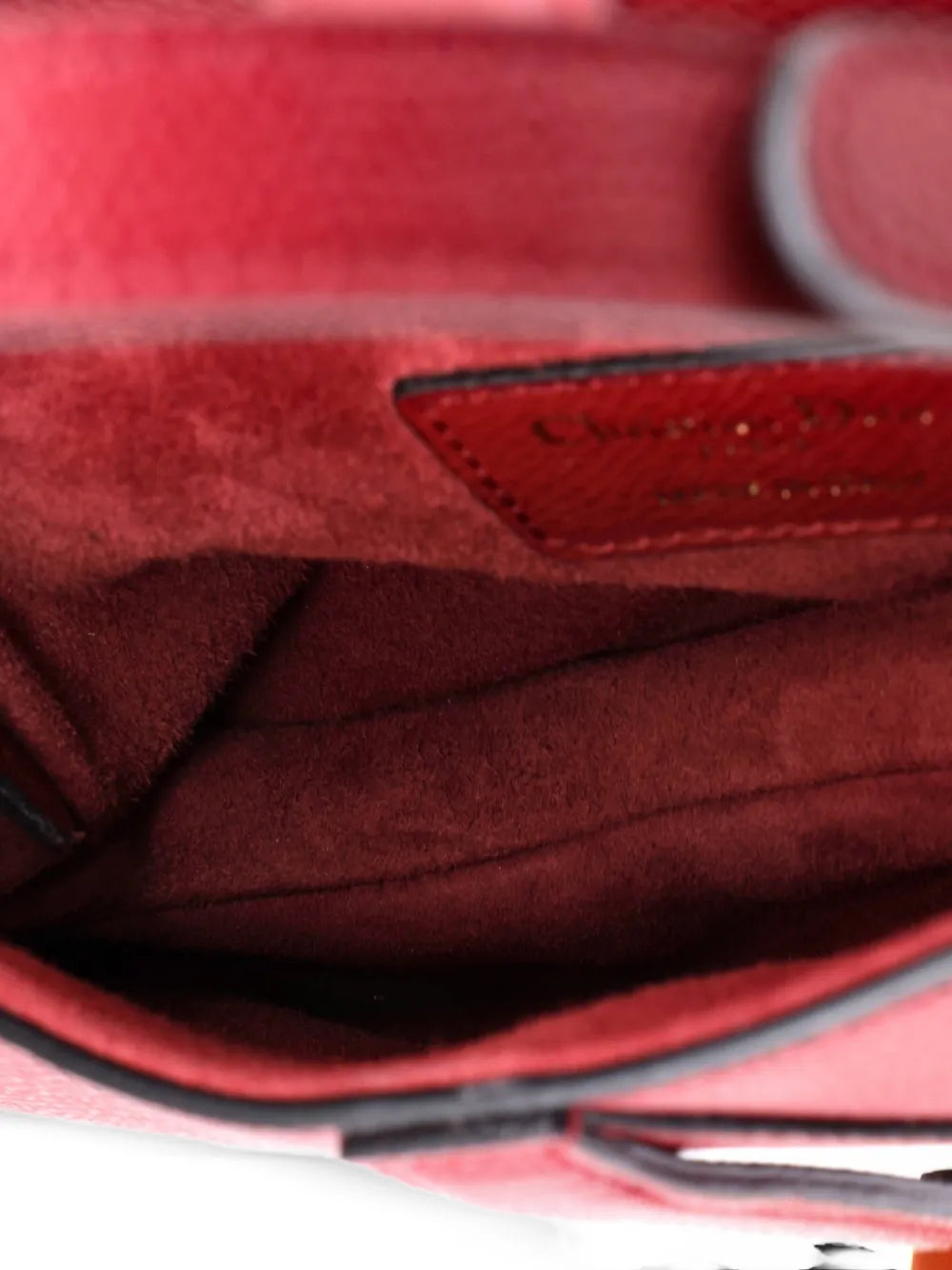 Christian Dior Pre Owned Saddle Handbag Leather Mini Shoulder Bag — Same as shown — Size One Size — Detail View