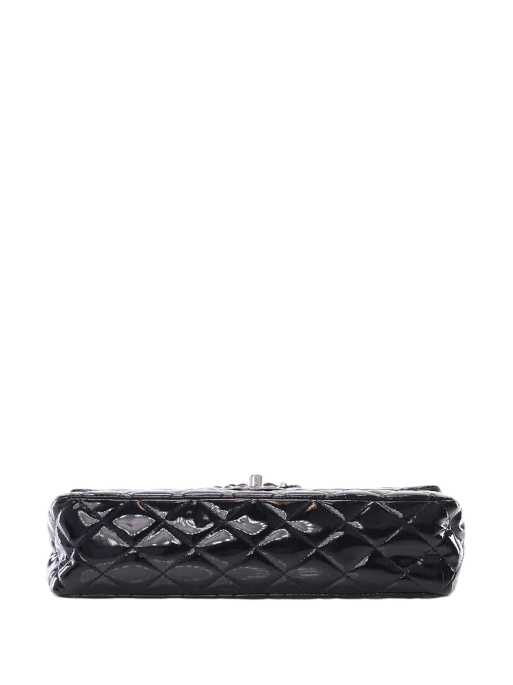 Chanel Pre Owned 2010 2011 Medium Classic Patent Double Flap Shoulder Bag — Same as shown — Size One Size — Detail View