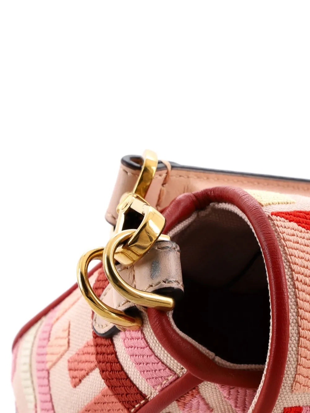 Fendi Pre Owned Baguette Nm Bag Zucca Embroidered Canvas Medium Shoulder Bag — Same as shown — Size One Size — Lifestyle View