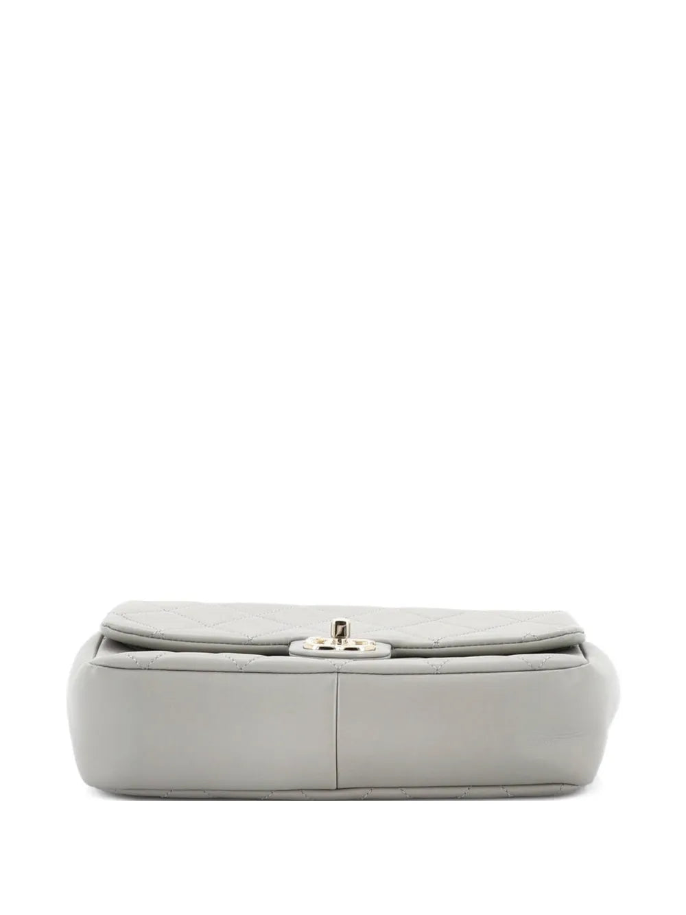 Chanel Pre Owned Resin Elegant Chain Flap Bag Quilted Lambskin Small Shoulder Bag — Same as shown — Size One Size — Top View