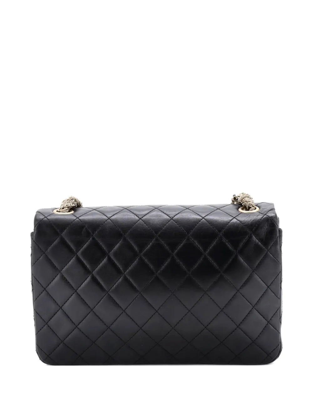 Chanel Pre Owned Westminster Tangled Pearl Chain Flap Bag Quilted Lambskin Medium Shoulder Bag — Same as shown — Size One Size — Side View
