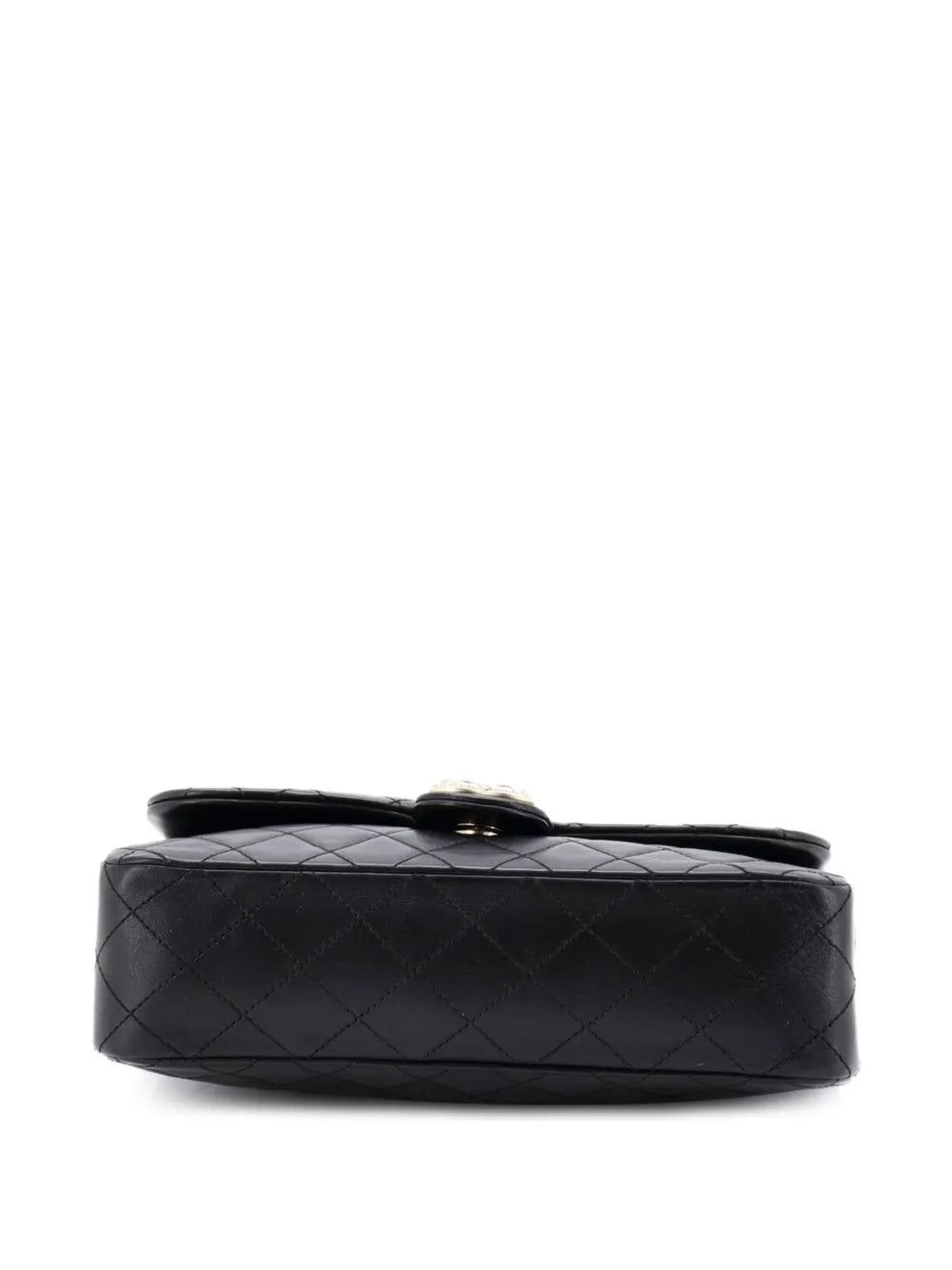 Chanel Pre Owned Westminster Tangled Pearl Chain Flap Bag Quilted Lambskin Medium Shoulder Bag — Same as shown — Size One Size — Top View
