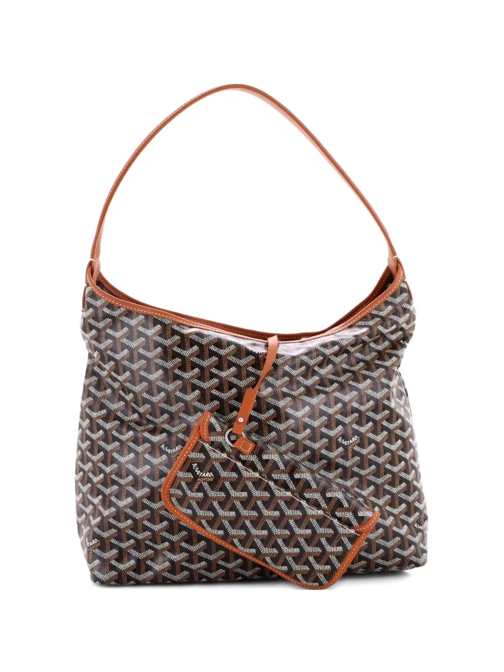 Goyard Pre Owned Boheme Coated Canvas Hobo Bag — Same as shown — Size One Size — Front View