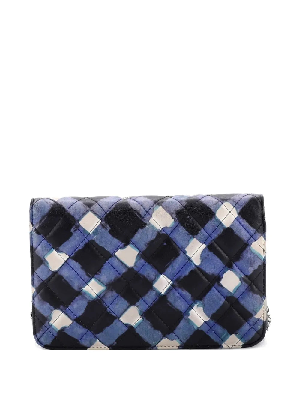 Chanel Pre Owned Airlines Wallet On Chain Quilted Printed Leather Shoulder Bag — Same as shown — Size One Size — Side View