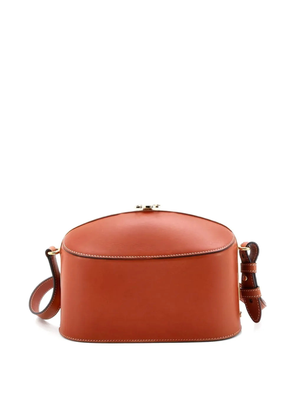 Celine Pre Owned Lunch Box Bag Leather Shoulder Bag — Same as shown — Size One Size — Side View
