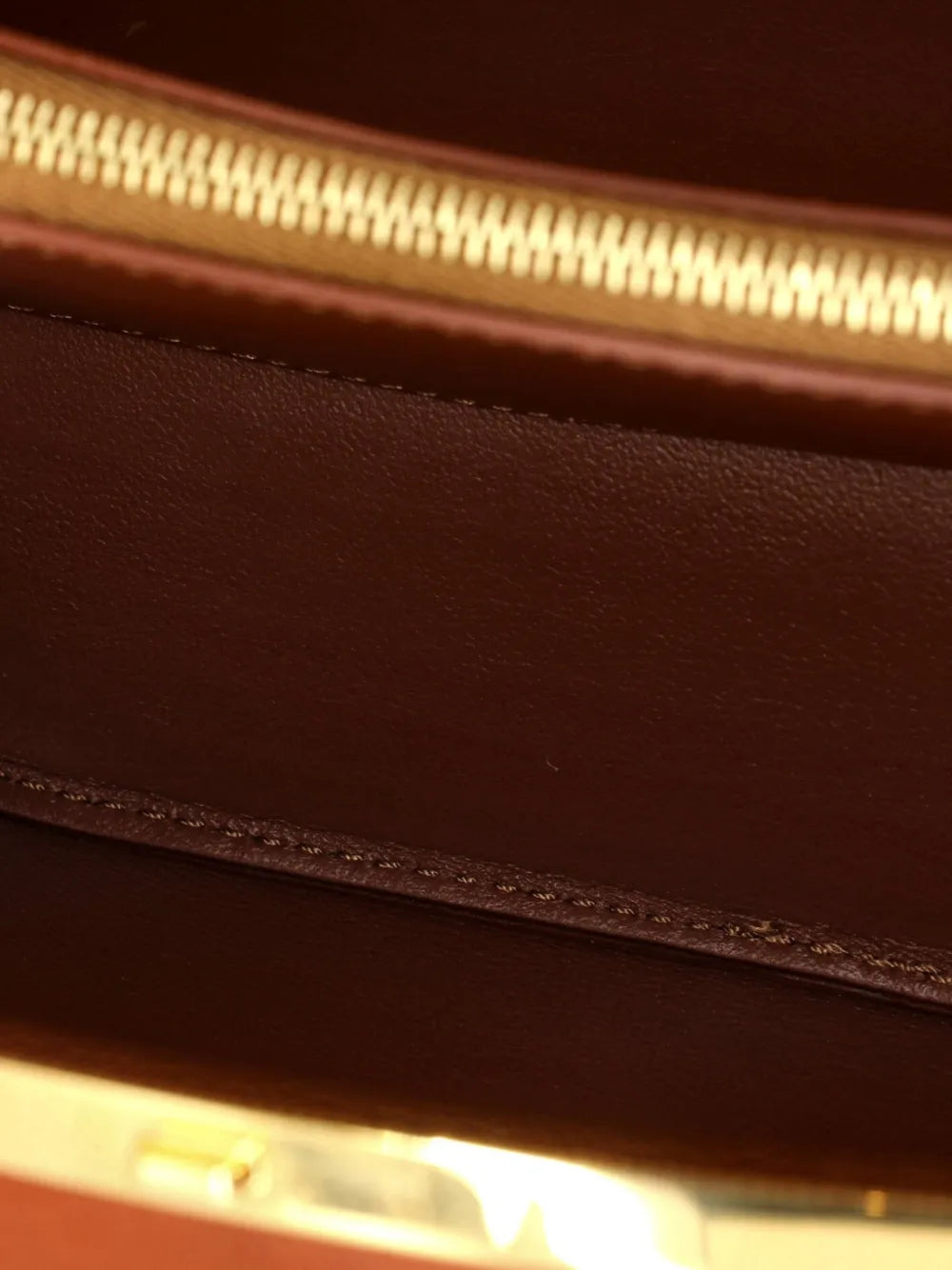 Celine Pre Owned Lunch Box Bag Leather Shoulder Bag — Same as shown — Size One Size — Lifestyle View
