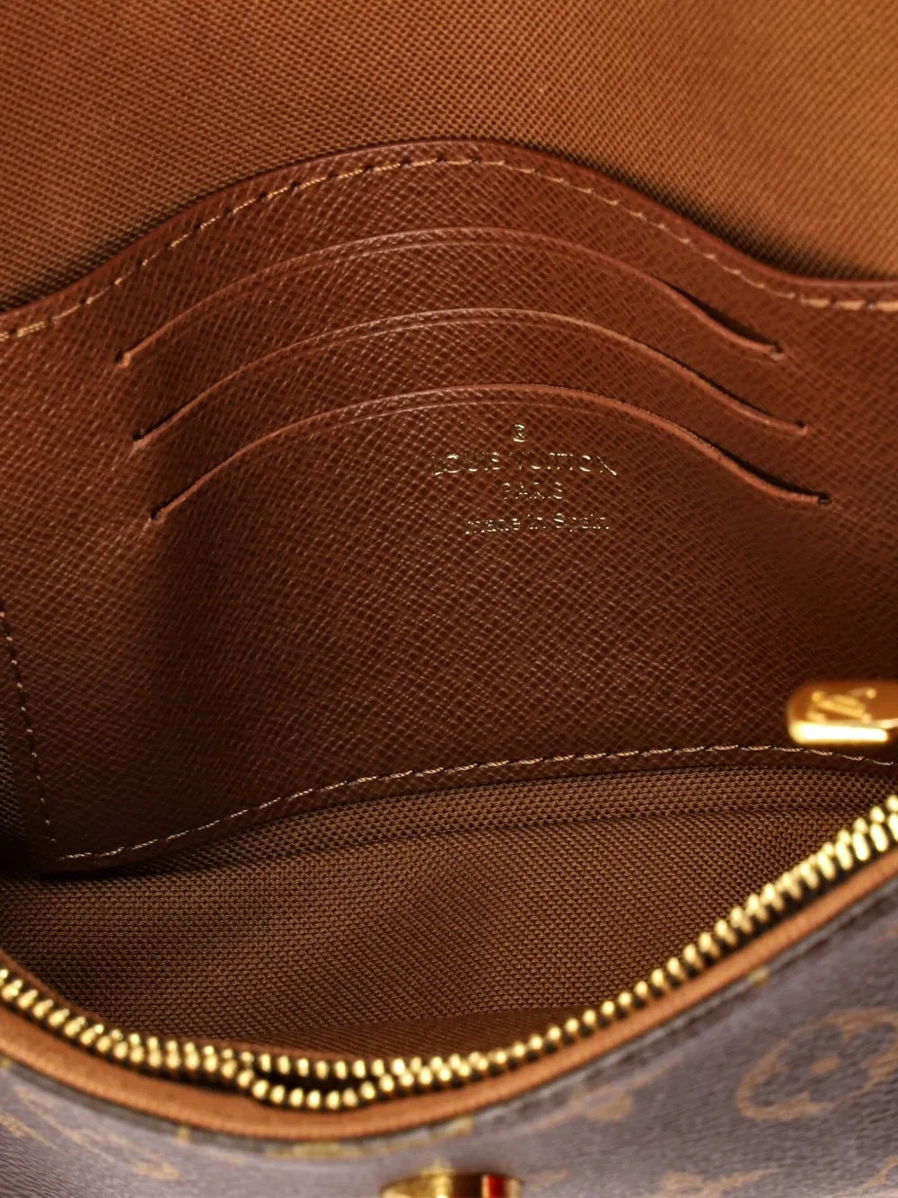 Louis Vuitton Pre Owned Ivy Wallet On Chain Monogram Canvas Shoulder Bag — Same as shown — Size One Size — Detail View