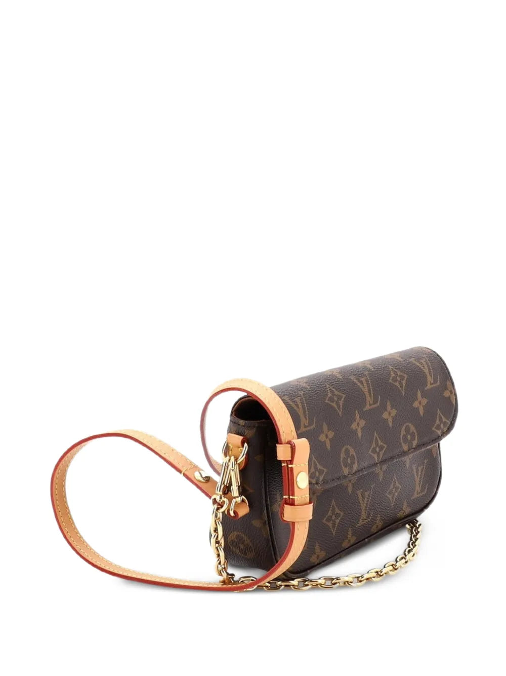 Louis Vuitton Pre Owned Ivy Wallet On Chain Monogram Canvas Shoulder Bag — Same as shown — Size One Size — Back View