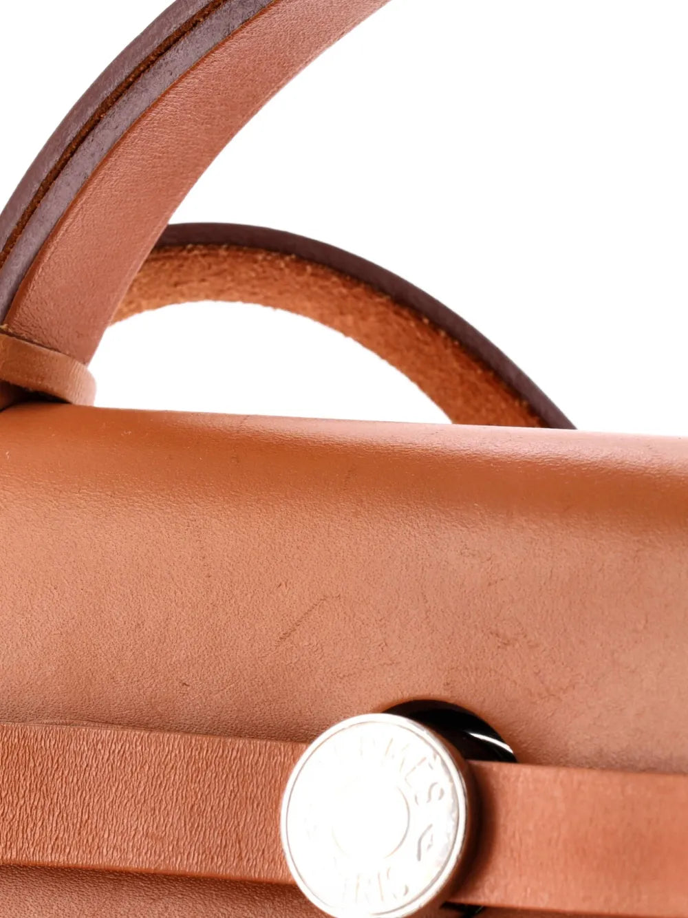 Hermes Pre Owned Herbag Zip Leather And Toile 31 Shoulder Bag — Same as shown — Size One Size — Detail View