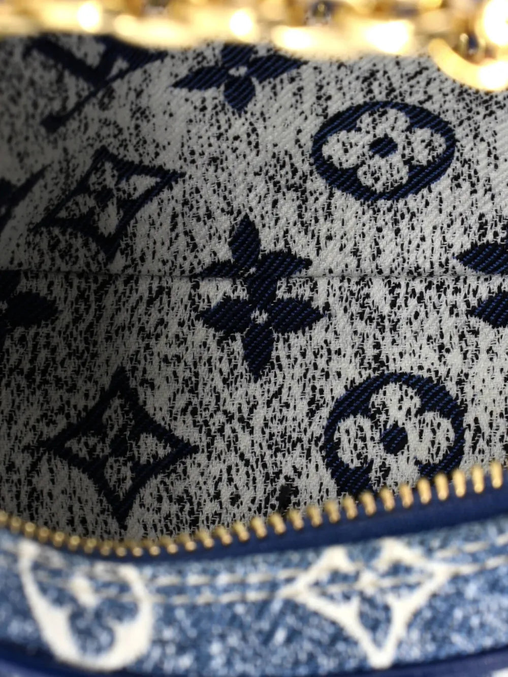 Louis Vuitton Pre Owned Loop Handbag Monogram Jacquard Denim Hobo Bag — Same as shown — Size One Size — Lifestyle View