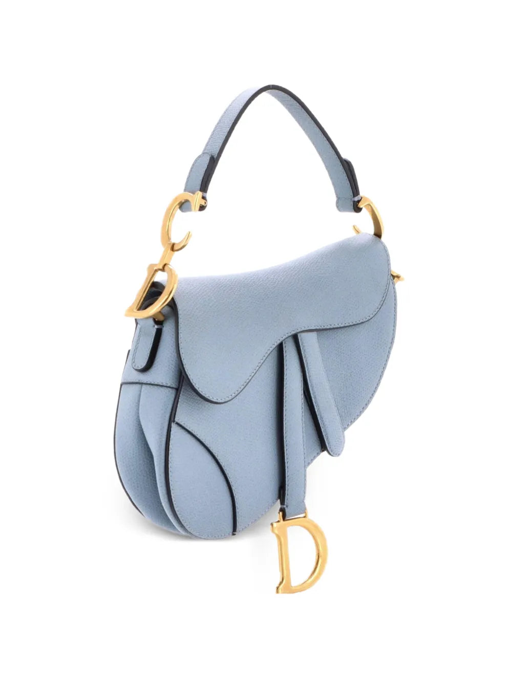 Christian Dior Pre Owned Saddle Handbag Leather Mini Shoulder Bag — Same as shown — Size One Size — Back View