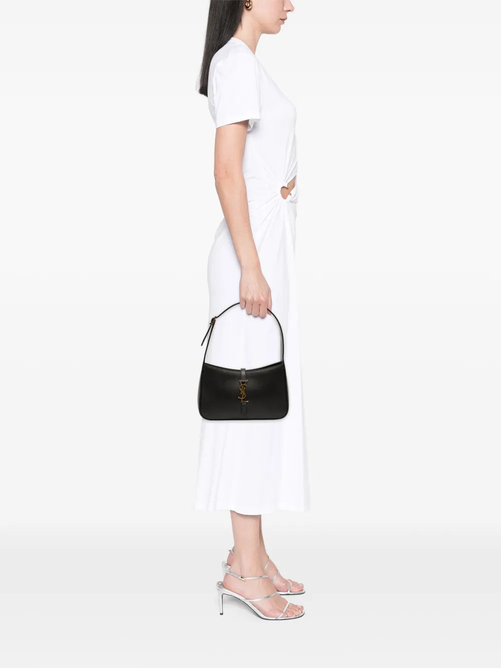 Saint Laurent Pre Owned 2021 Smooth Calfskin Le 5 A 7 Hobo Shoulder Bag — Same as shown — Size One Size — Side View