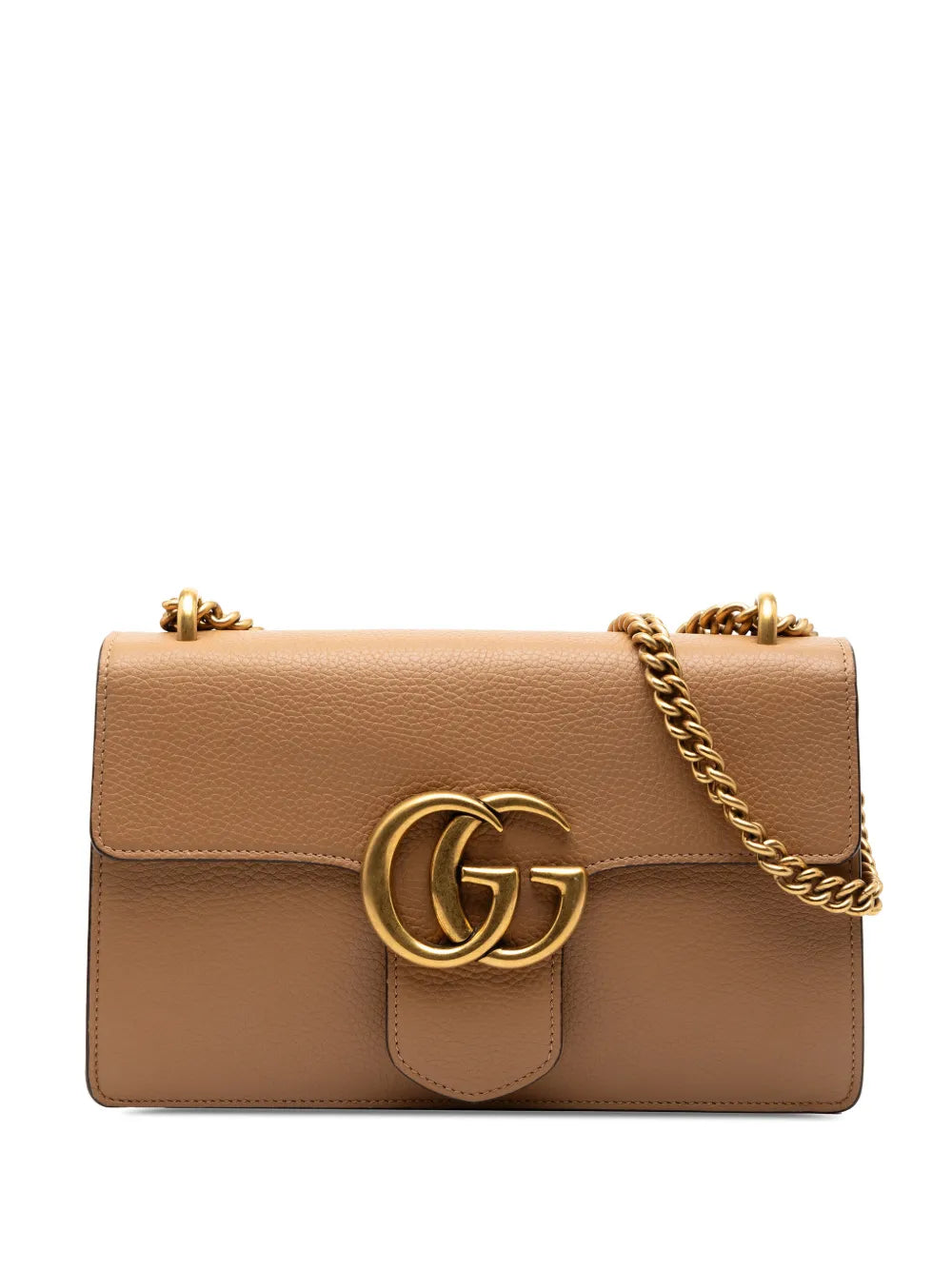 Gucci Pre Owned 2016 2025 Medium Gg Marmont Leather Chain Flap Shoulder Bag — Same as shown — Size One Size — Front View
