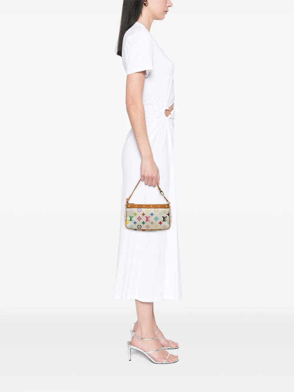 Louis Vuitton Pre Owned 2003 Monogram Multicolore Pochette Accessoires Shoulder Bag — Same as shown — Size One Size — Side View