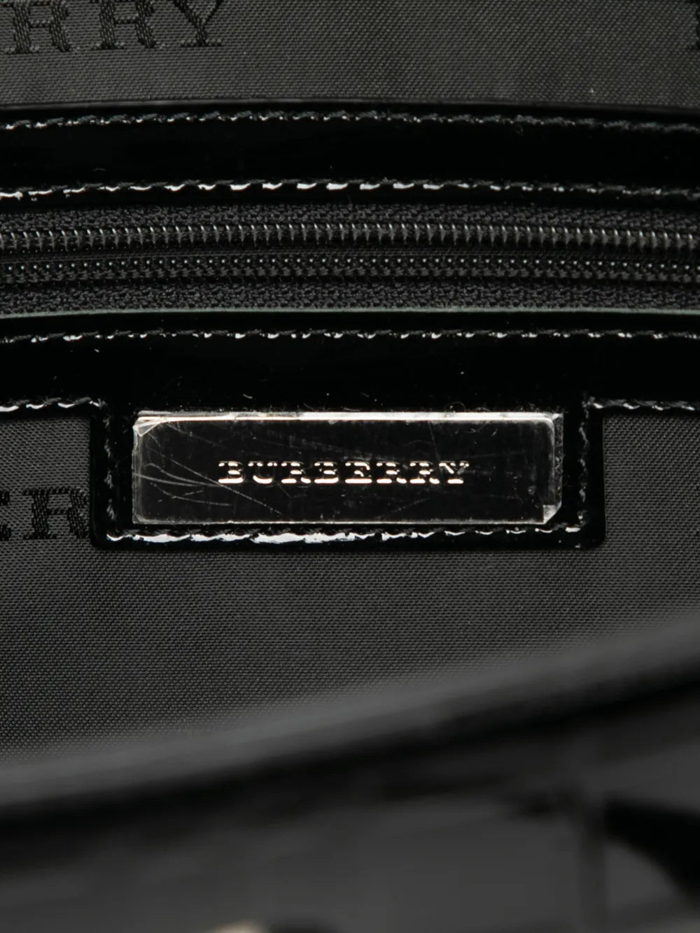 Burberry Pre Owned 2000 2017 House Check Embossed Patent Shoulder Bag — Same as shown — Size One Size — Lifestyle View