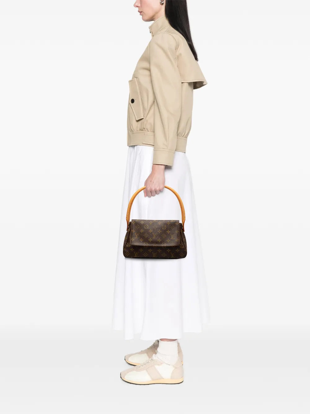 Louis Vuitton Pre Owned 2002 Monogram Mini Looping Shoulder Bag — Same as shown — Size One Size — Side View