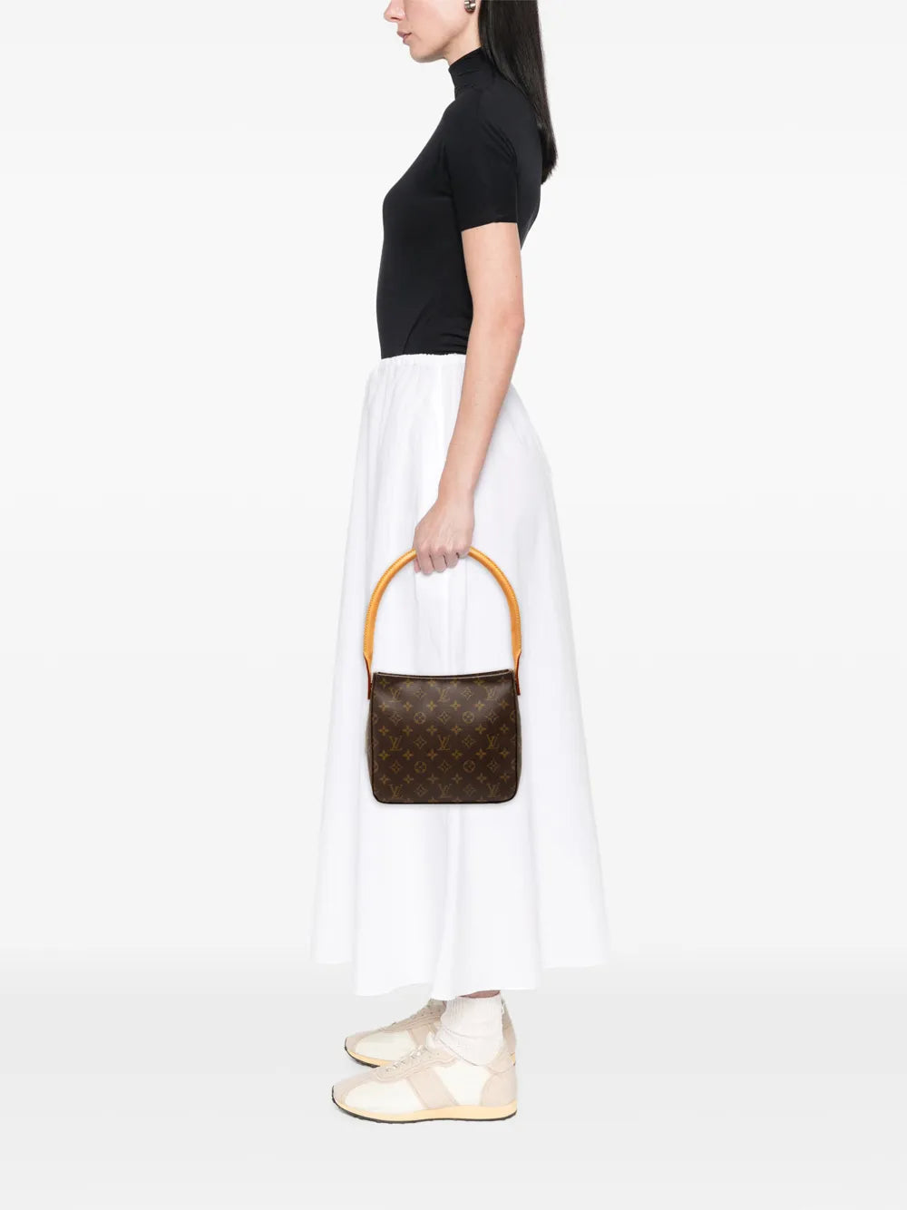 Louis Vuitton Pre Owned 2002 Monogram Looping Mm Shoulder Bag — Same as shown — Size One Size — Side View