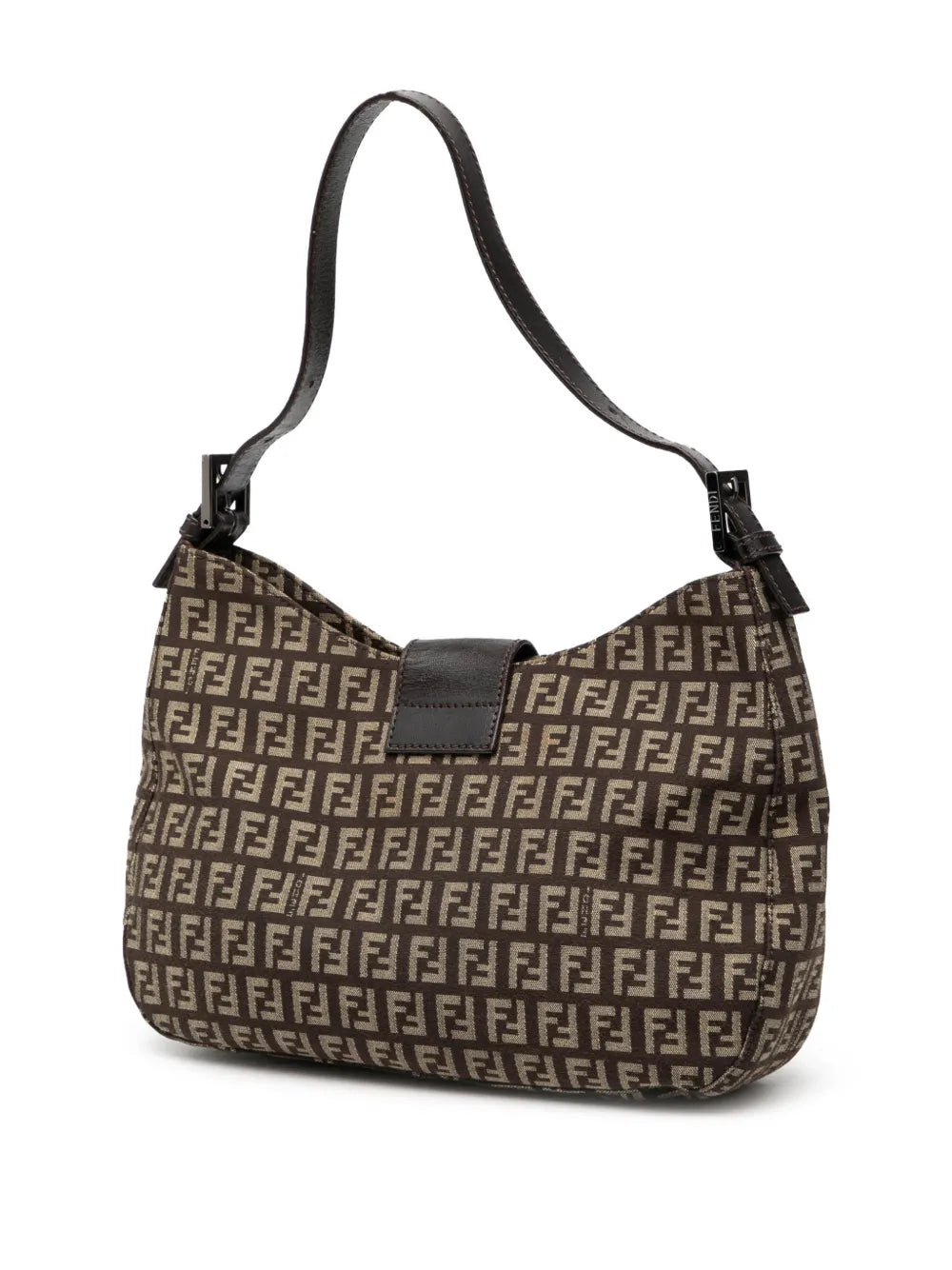 Fendi Pre Owned 2010 2025 Zucchino Canvas Shoulder Bag — Same as shown — Size One Size — Back View