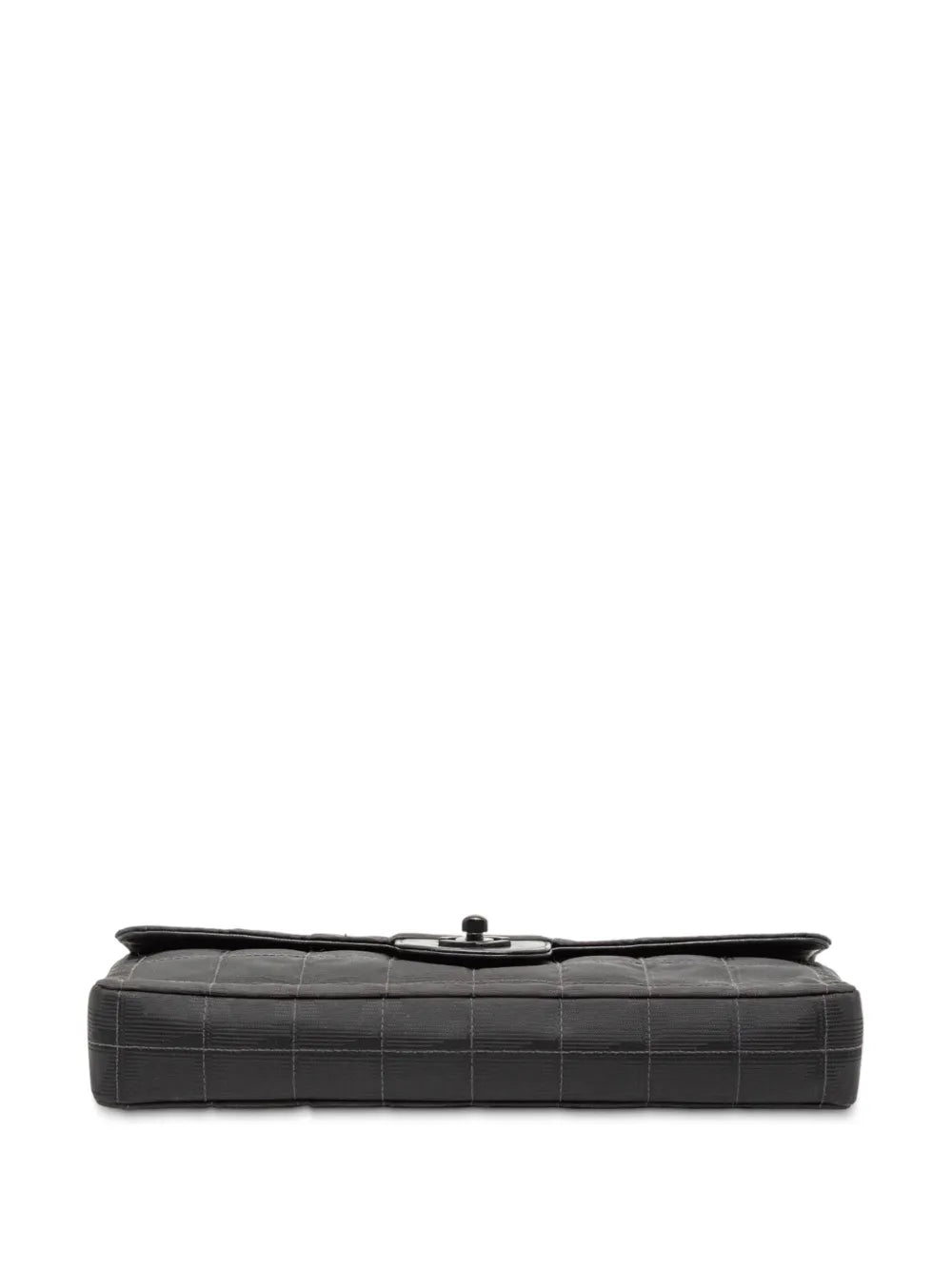 Chanel Pre Owned 2000 2002 New Travel Line Nylon East West Flap Shoulder Bag — Same as shown — Size One Size — Top View