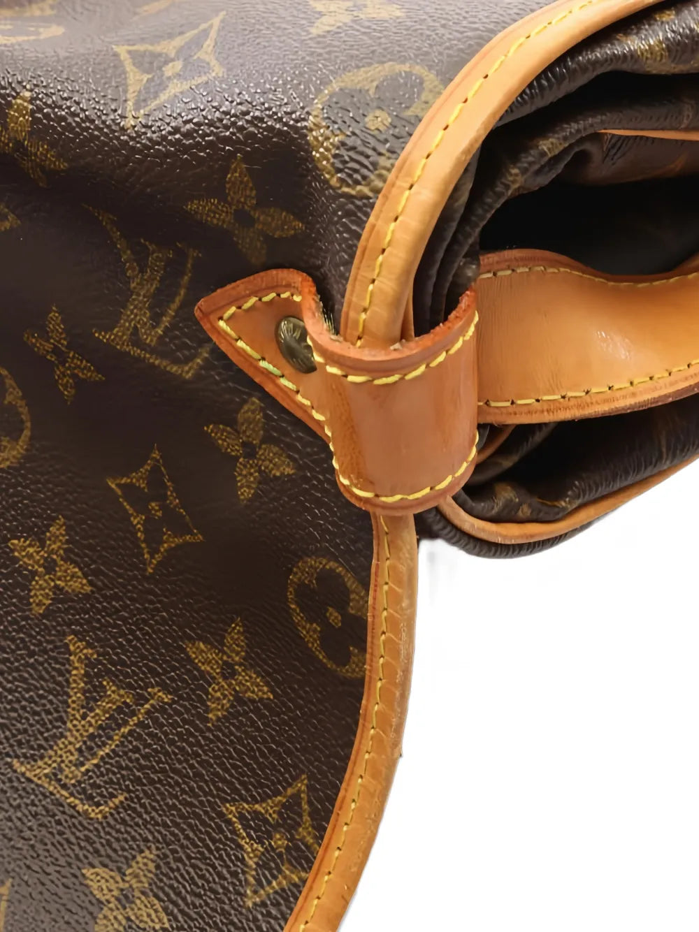 Louis Vuitton Pre Owned 1990 35 Saumur Monogram Shoulder Bag — Same as shown — Size One Size — Detail View