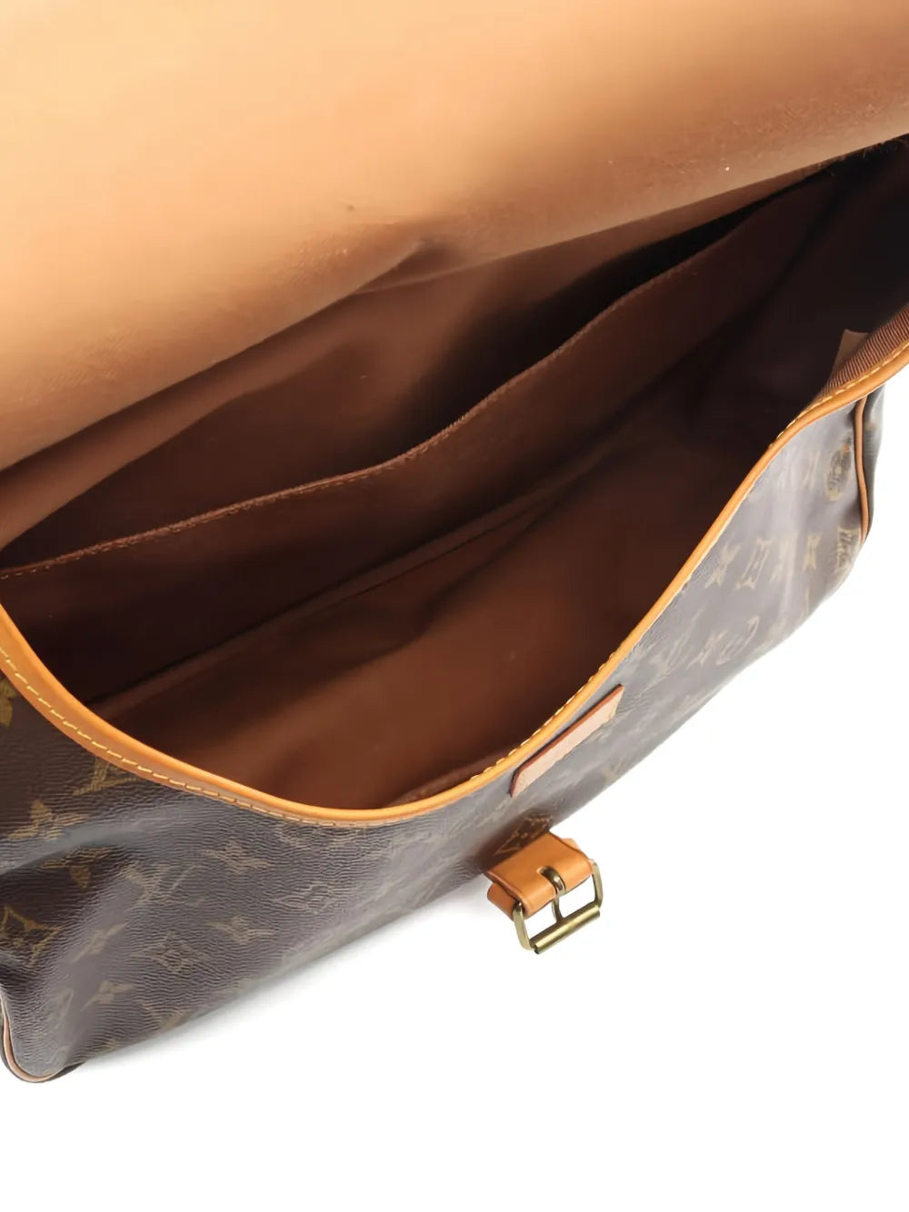 Louis Vuitton Pre Owned 1990 35 Saumur Monogram Shoulder Bag — Same as shown — Size One Size — Back View