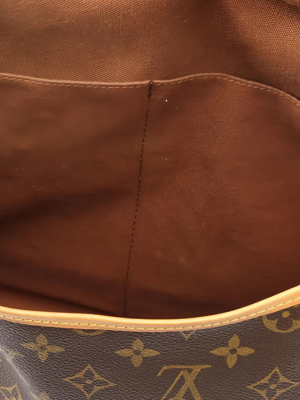 Louis Vuitton Pre Owned 1990 35 Saumur Monogram Shoulder Bag — Same as shown — Size One Size — Lifestyle View