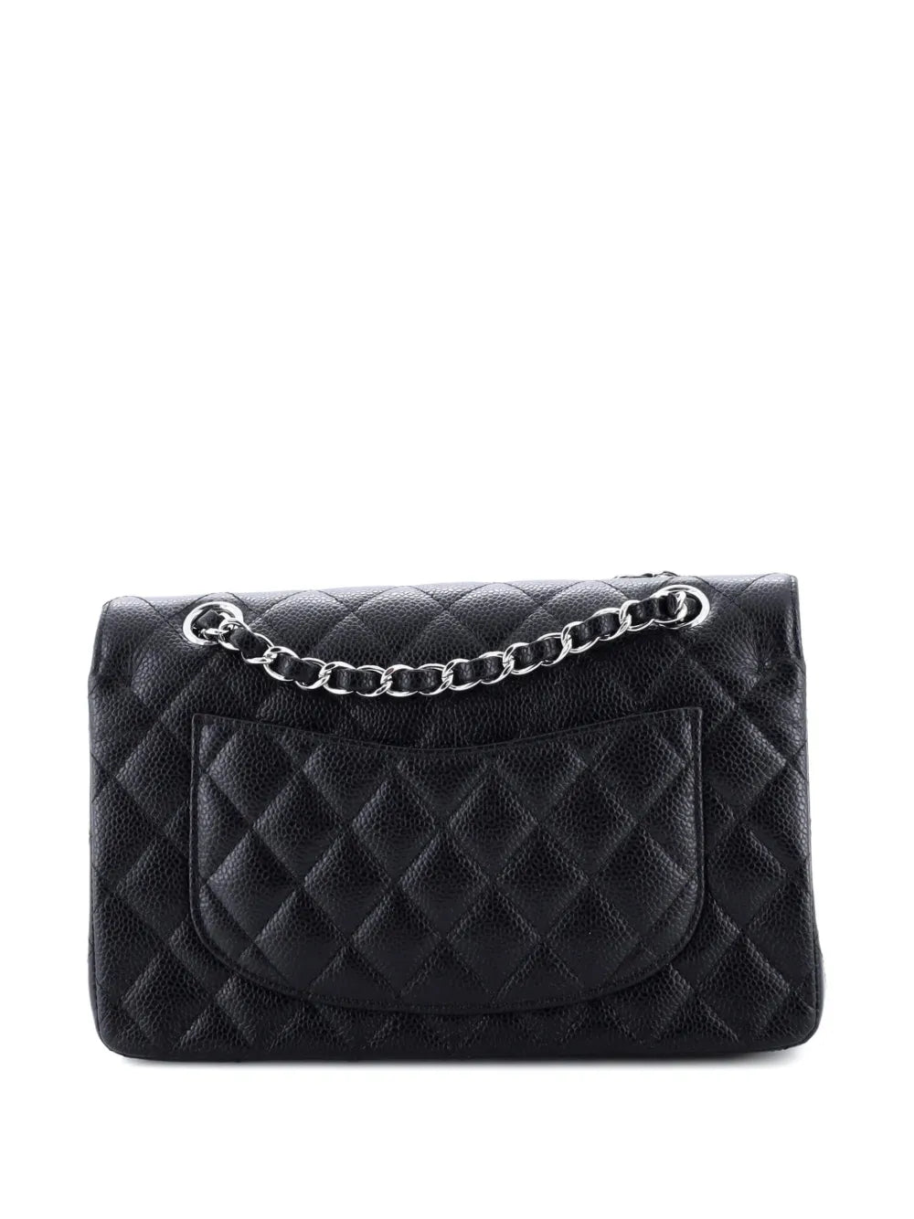 Chanel Pre Owned Classic Double Flap Bag Quilted Caviar Small Shoulder Bag — Same as shown — Size One Size — Side View