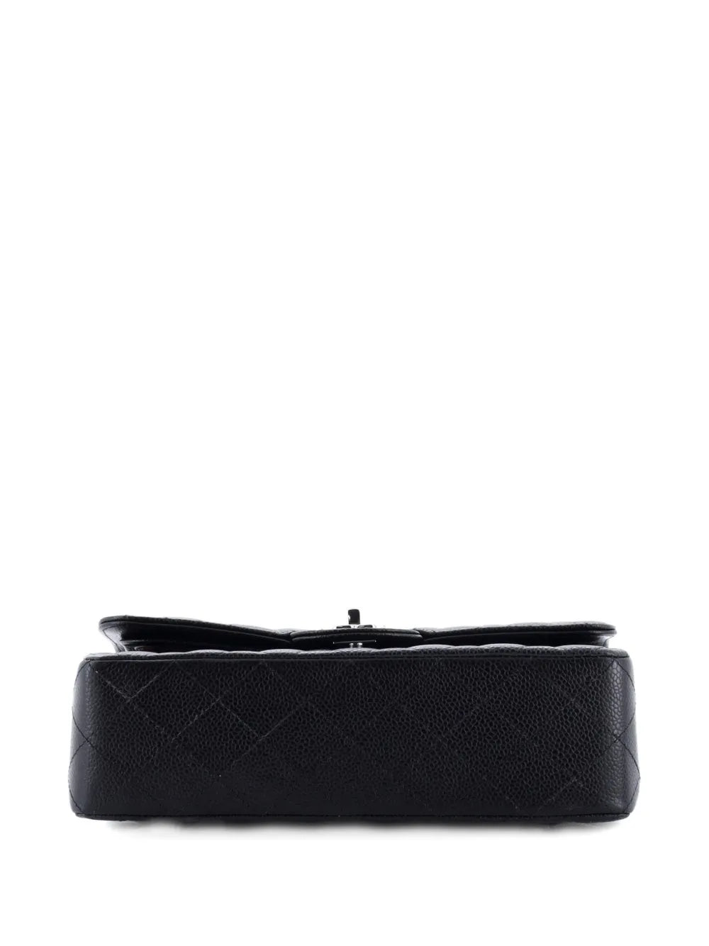Chanel Pre Owned Classic Double Flap Bag Quilted Caviar Small Shoulder Bag — Same as shown — Size One Size — Top View