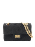 Chanel Pre Owned 2019 Reissue 255 Quilted Velvet Single Flap Shoulder Bag — Same as shown — Size One Size — Front View