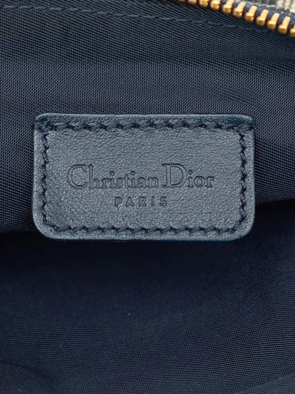 Christian Dior Pre Owned 2001 Mini Diorissimo Canvas Saddle Pochette Shoulder Bag — Same as shown — Size One Size — Lifestyle View