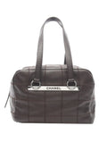 Chanel Pre Owned 2004 2005 Caviar Chocolate Bar Shoulder Bag — Same as shown — Size One Size — Front View