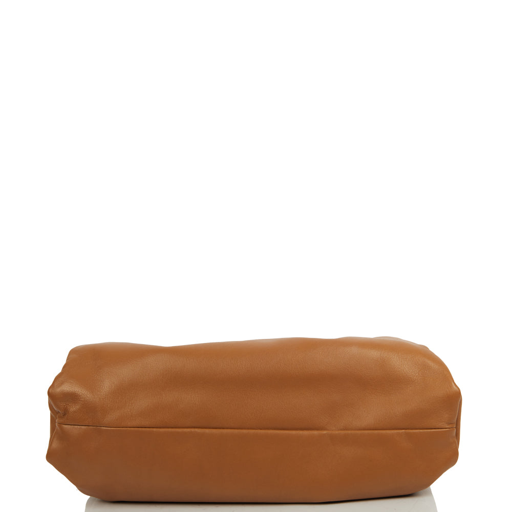 Bottega Veneta Shoulder Bag Shoulder Pouch in Brown, Leather — Top View