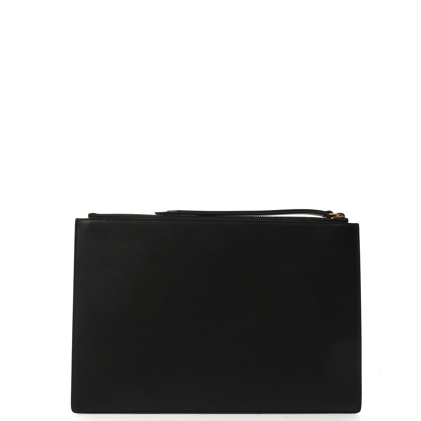 Gucci Clutch Clutch in Black, Leather — Back View