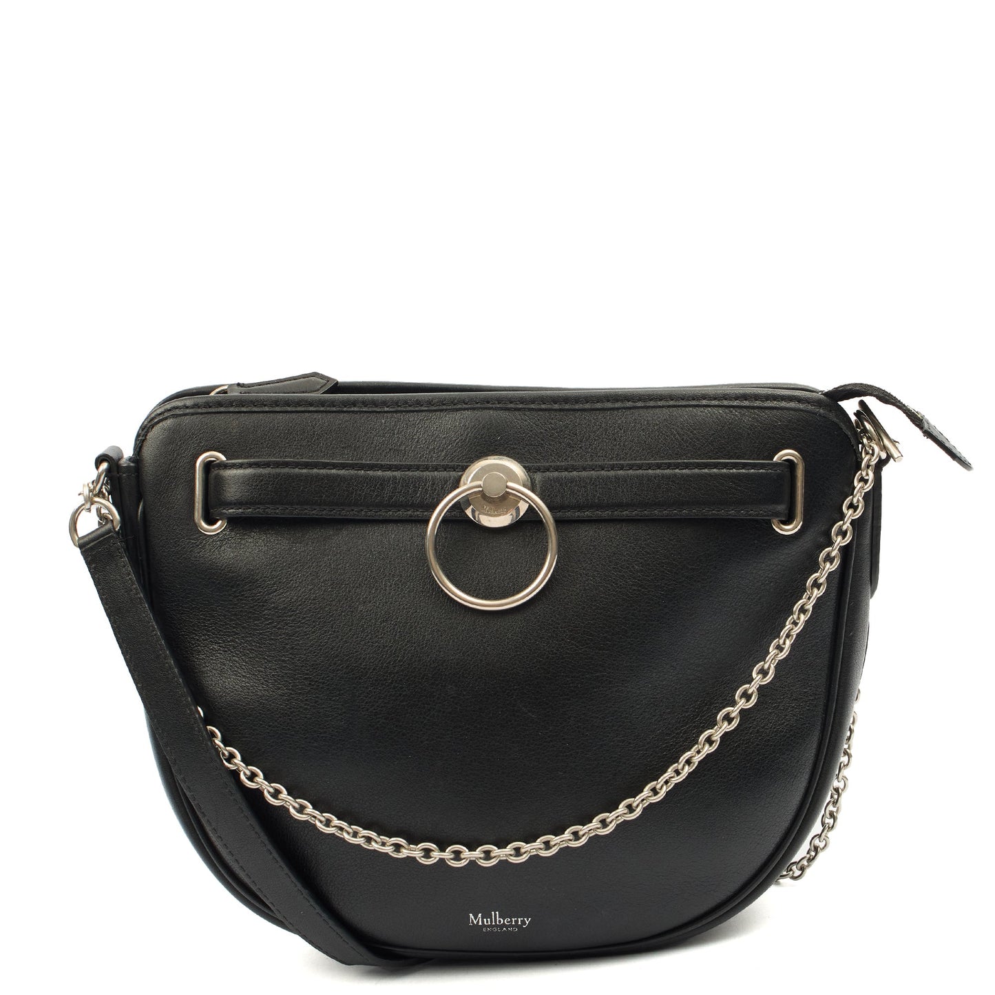 Mulberry Cross Body Brockwell in Black, Leather — Front View
