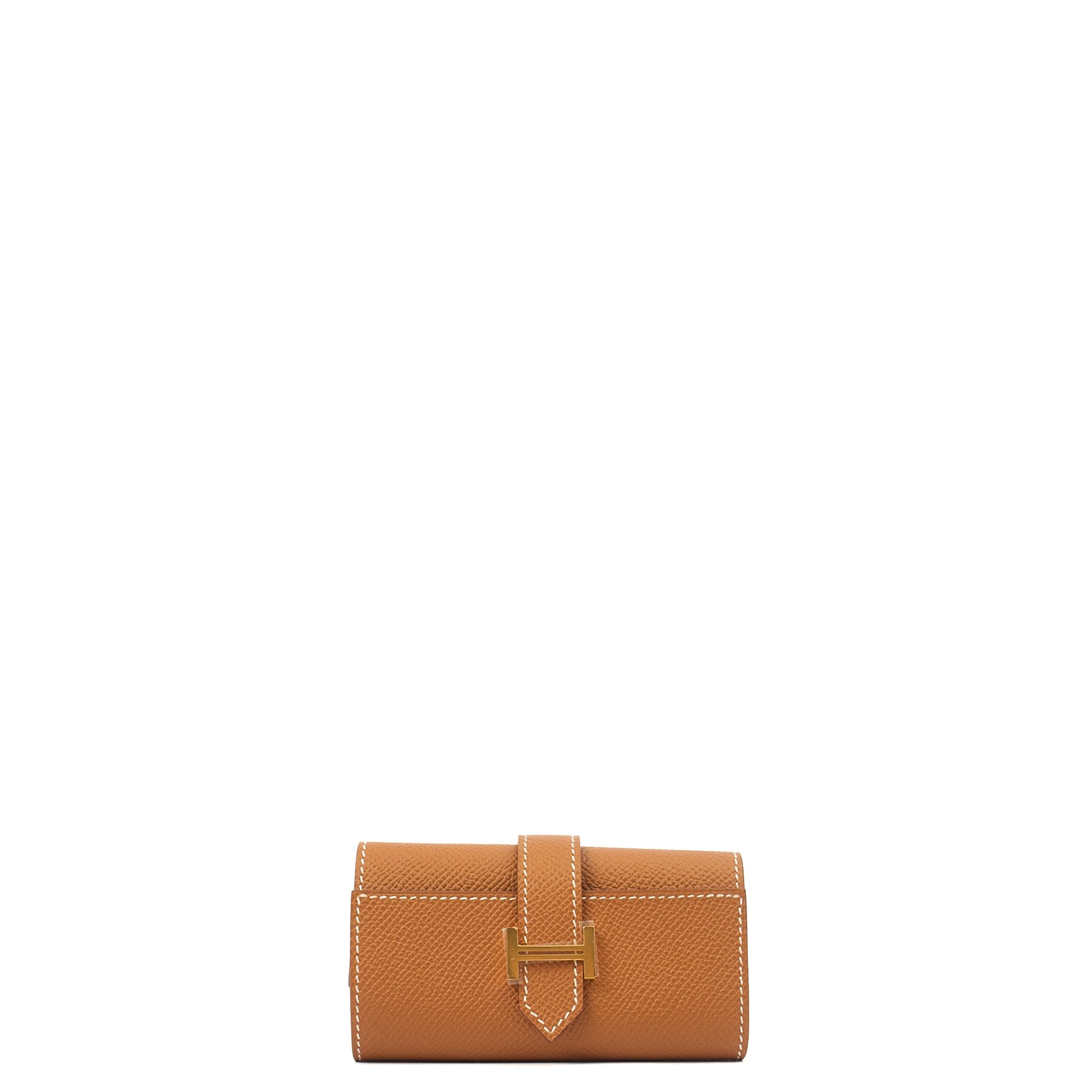 Hermes Wallet Bearn Four Key Holder in Gold, Epsom Leather — Alternate View 21