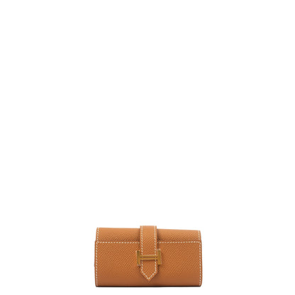 Hermes Wallet Bearn Four Key Holder in Gold, Epsom Leather — Alternate View 11